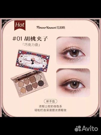 Палетка теней Flower Knows