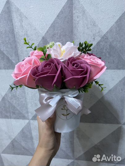 Букет из мыльных цветов