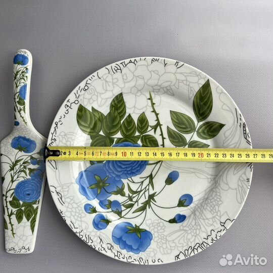 Блюдо для торта, пирога + лопатка, набор керамика