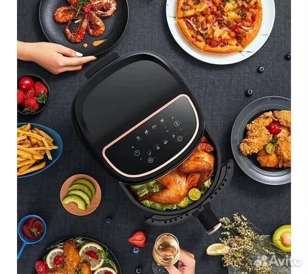 Аэрогриль Deerma DEM-KZ100, чёрный