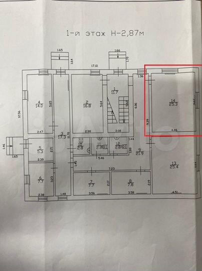Офис, 25.3 м²