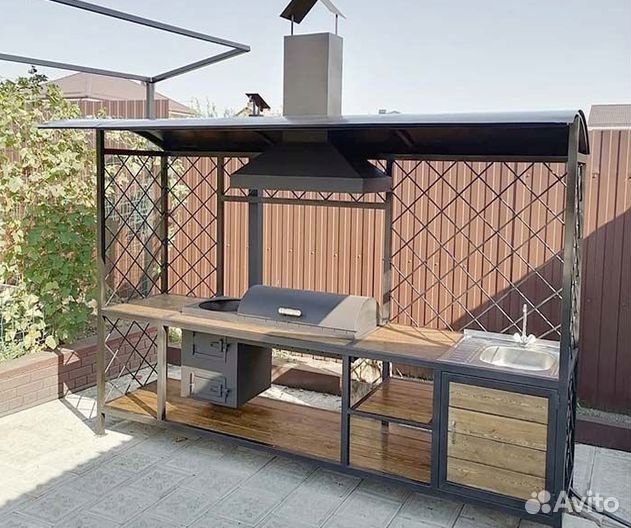 Мангал с Коптильней