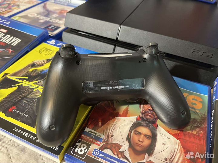 Sony playstation 4 ps4 + 98 крутых игр