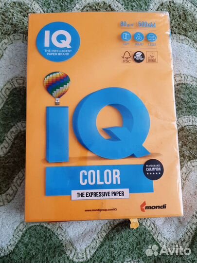 Бумага для принтера IQ Color
