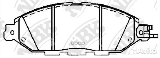 Колодки тормозные nissan murano 14- перед. PN50