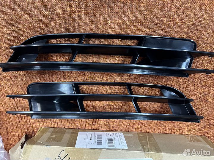 Решотка на бампер ауди q7