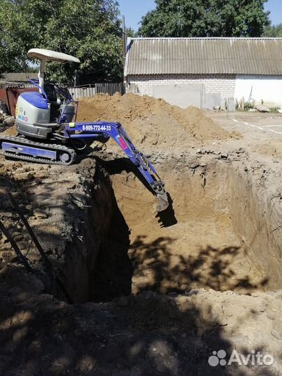 Услуги/аренда мини экскаватора, миниэкскаватор