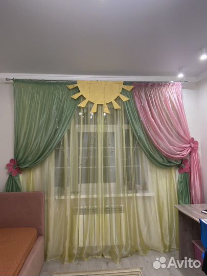 Шторы с покрывалом