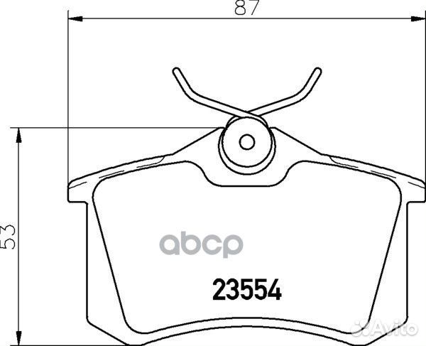 Колодки тормозные дисковые зад NP2081 nissh