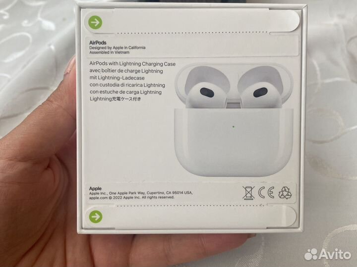 Беспроводные наушники apple airpods 3