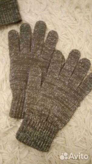 Комплект шапка+ перчатки