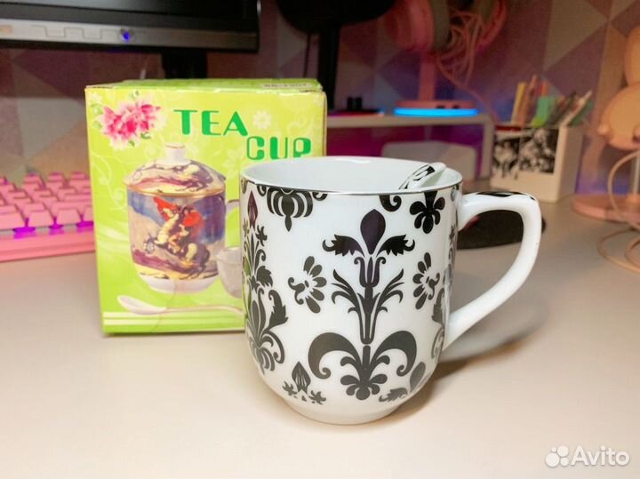 Заварочная кружка с ложкой