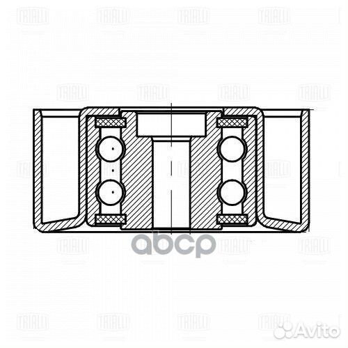Ролик привод. ремня для а/м Peugeot 307 (00) 1