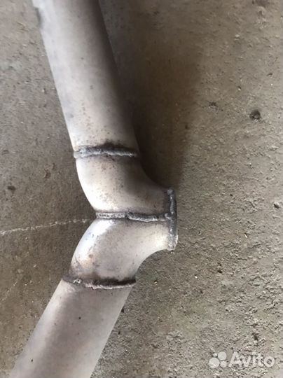 Раздвоенный выхлоп для toyota camry