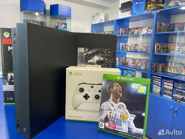 Xbox One X+диск+гарантия