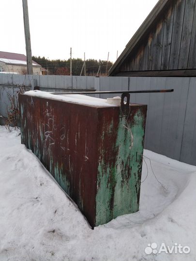 Бак для воды металлический б/у