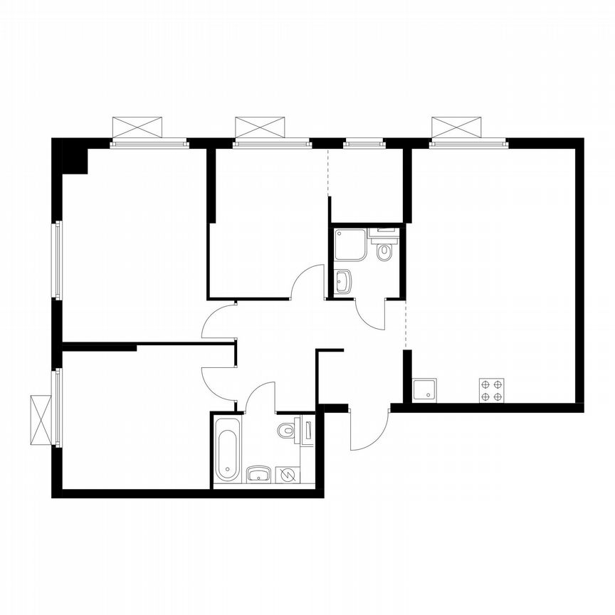 3-к. квартира, 85,5 м², 4/28 эт.
