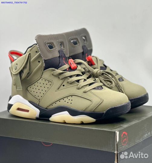 Кроссовки Nike Air Jordan 6 Retro x Travis Scott (Арт.95792)