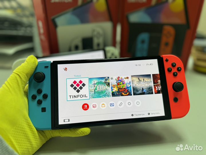 Прошитый Nintendo Switch Oled 256GB, PicoFly, Игры