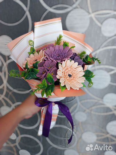 Мыльный букет, мыло ручной работы,подарок маме