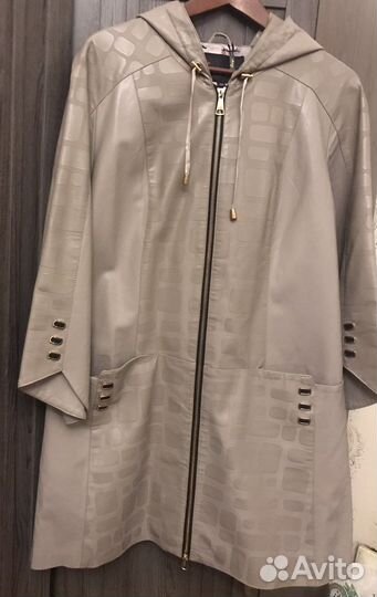 Кожаный женский плащ ruiyi collection (Турция)