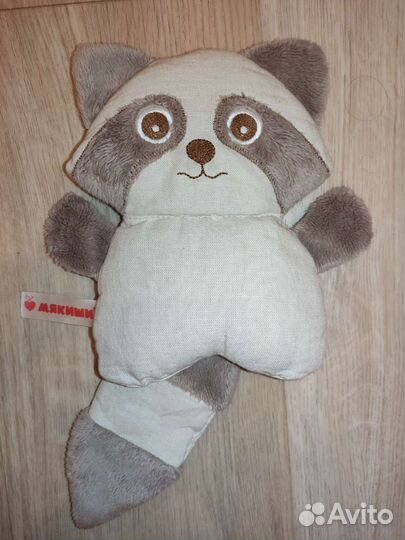 Грелка с вишневыми косточками Енот Мякиши