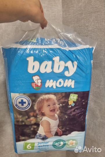 Подгузники baby mom 6