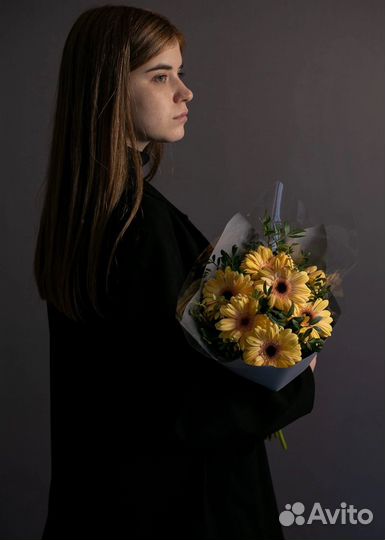 Герберы букет цветы гербера