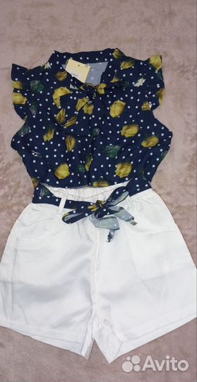 Комплект блузка+шорты