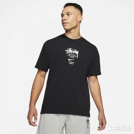 Футболка nike (M-3XL) черная