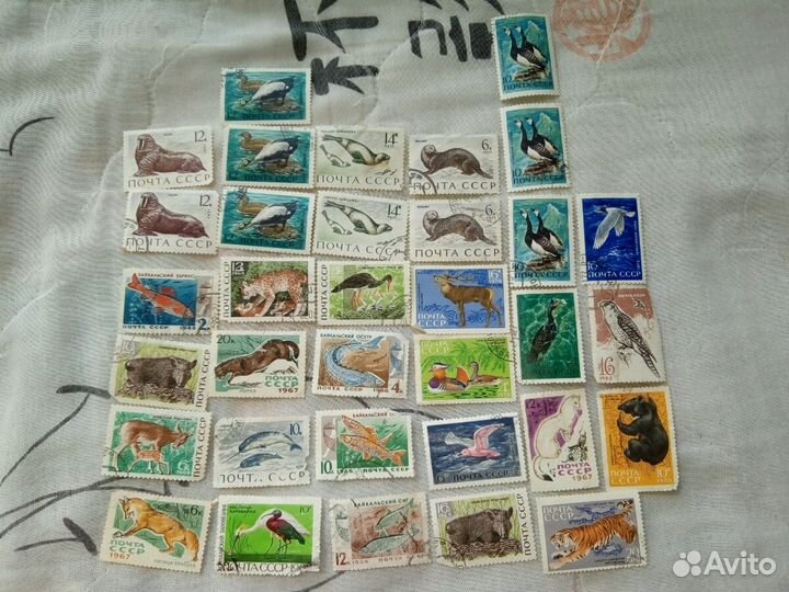 Марка СССР флора и фауна