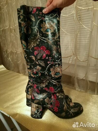 Сапоги кожаные