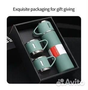 Термос с кружками