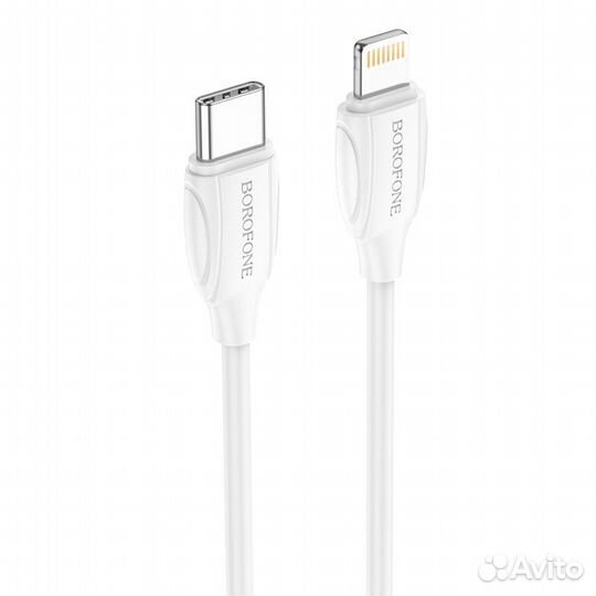 Кабель USB-C borofone BX19, Type-C - Lightning, 3A
