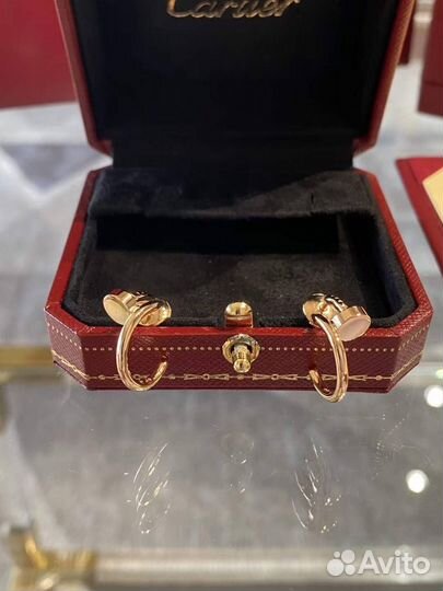 Серьги cartier гвоздь