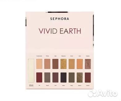 Sephora палетка теней vivid earth