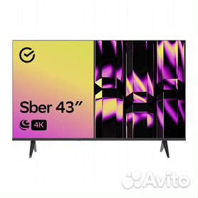 Новый 4к Телевизор Sber SDX-43U4126 43'', Ultra HD
