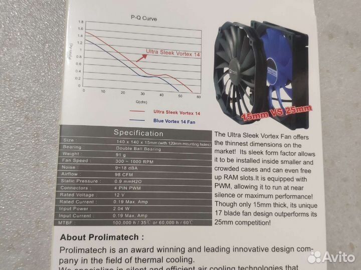 Вентилятор для корпуса 140 thermalright TY-141SV