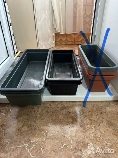 Ведро пластиковое, горшок