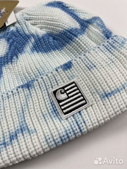 Шапка Carhartt Docker (голуб. с бел.)