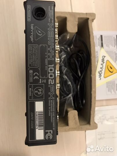 Микшерный пульт behringer xenyx 1002fx