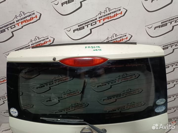 Дверь задняя nissan note E11 NE11 ZE11 K01001U6AM белый, QX1 KA9506