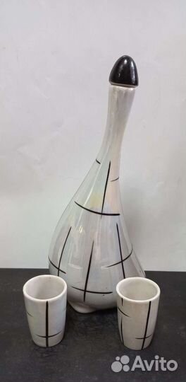 Штоф Гусыня со стопками СССР