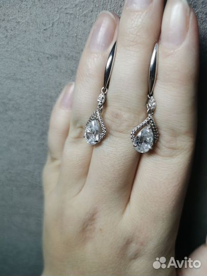 Серьги серебро