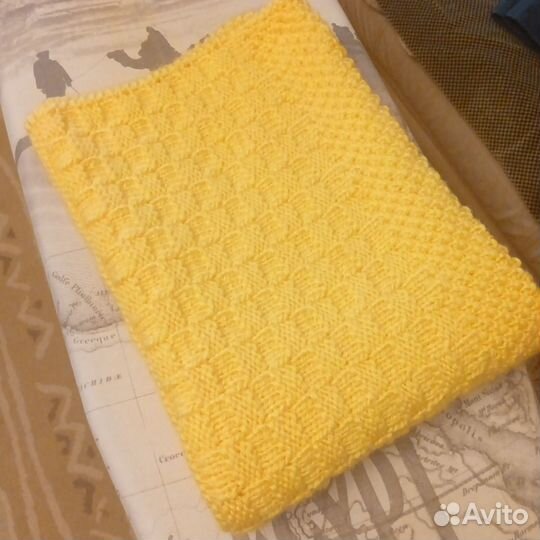 Плед детский вязаный ручная работа