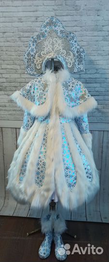 Костюм Снегурочки взрослый размер до 48