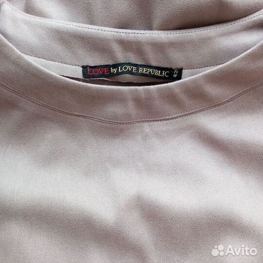 Платье нубук замша осень весна Love Republic 42