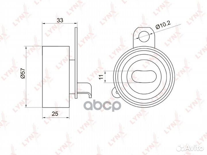 Ролик ремня грм toyota corolla/avensis 1.6/1.8