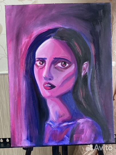 Картина маслом портрет девушки