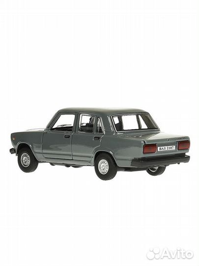 Машина ваз-2107 12 см мокрый асфальт металл инерция Технопарк 2107-12-GY